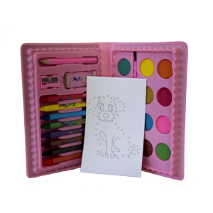 ESTOJO PINTURA 24 ITENS ROSA