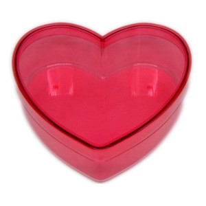 CORAÇÃO ACRILICO VERMELHO