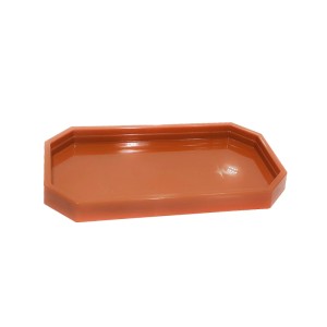 MINI BANDEJA LAPIDADA 19X13 TERRACOTA