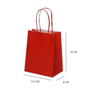 SACOLA PAPEL VERMELHA