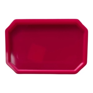 MINI BANDEJA LAPIDADA 19X13 MAGENTA